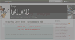 Desktop Screenshot of musique-galland.fr