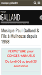 Mobile Screenshot of musique-galland.fr