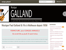 Tablet Screenshot of musique-galland.fr